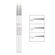 여름 손톱 3 개대 아크릴 프렌치 스트라이프 네일 아트 라인 페인팅 펜 3d 팁 슬림, 10