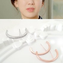 [은침] 담비 모던 언발 커브모양 이어커프귀걸이 2color 귀걸이 전지현 송혜교 정려원 귀걸이