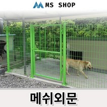 휀스출입문 높이별 메쉬출입문 전원주택 대문 연두색 외 6colors 자체제작 기초형 앙카형, 백색, H:2000