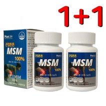 관절튼튼 옵티 MSM 엠에스엠 100% 고함량 2000mg 식이유황 Msn 알약 손목 어깨 무릎 관절 연골 영양제 식약처 허가 FDA승인 남성 여성 운동선수 부모님 추천, 1+1