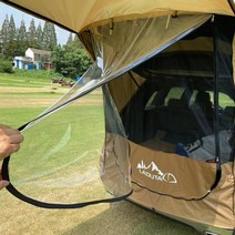 차박텐트 차량쉘터 suv car trunk tent rear 9인용이상텐트 54, 쓰리 레이어 카키