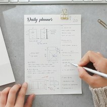 PGM*^몰워너디스 캘리 데일리 패드 스케쥴러 플래너수첩 스케줄러 러노트 디자인 메모 다이어리 메모지 디자인러^^췤pgm, a^^옵션없슴