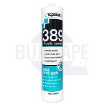 1+1 탑씰 389 수용성 건축용 아크릴 실란트 백색 300ml, 5개