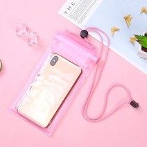 패들보드 SUP 서핑 보드 범용 방수 가방 낚시 스탠드 업 패들 투명 휴대 전화 케이스 수중 비디오 보호, pink