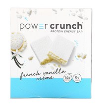 BNRG Power Crunch 단백 바 프렌치 바닐라 크림 12개 각 40g(1.4oz)