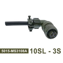 MS3106A 10SL-3 MIL-C 5015 원형 커넥터 STD 플러그 및 소켓 3102A 군용 사양, plug 3108 10SL-3S