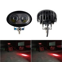 지게차 부품 9-80v 33939 레드 블루 12v 48v 64v 20w 경 차량 안전 램프 led 지게차 라이트 포크 트럭 크레인 스팟 빔 linde hyster yale, 빨간색