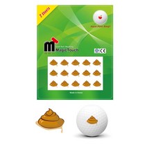 독특 국내산 골프공 행운 똥 스티커 골프공마킹