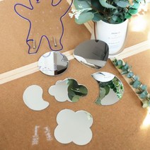 티코스터 컵받침 미니 거울 손거울 커피숍 커피인테리어 소품 홈데코 방꾸미기 주방 용품 인스타 감성, A