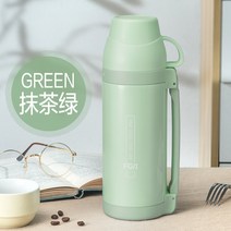 텀블러 아기외출 분유타기 애기 아웃도어 1000ml 분유보온병, T04-그린티