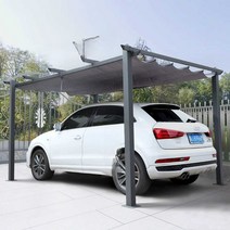 다있상 파고라 어닝 정자 그늘막 조립식 바베큐장, (8CM)2.9x2.9m 천이 없는 흰