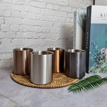 캔들용기 - 메탈 라운드 260ml diy 소이캔들 만들기 재료 공병, 로즈골드