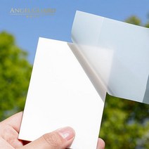 엔젤가드 투명 메모지 반투명 점착 스티커 필기 포스트지 500매, 소150매+중150매+대200매
