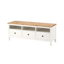이케아 HEMNES 헴네스 TV장식장 148x47x57cm (304.135.27), 블랙/라이트브라운