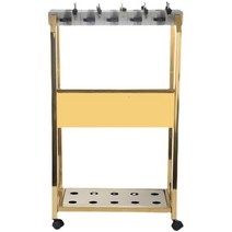 업소용 우산꽂이 거치대 우산통 철제 대용량 인테리어, 18헤드(빌보드포함)+23위안곡선핸들우산