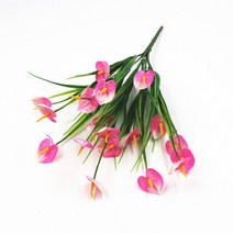 영플랜츠 수초 발리스네리아 나자스말 붕어마름 개구리밥 생이가래 7포크 앤두륨 인공 식물 녹색 냄비 홈, 03 분홍색