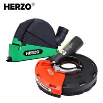 소형 집진기 목공 집진기 먼지 흡입기 이동식 집진기 HERZO-5 인치/125MM 먼지 슈라우드 키트 연삭 및 절, 01 green