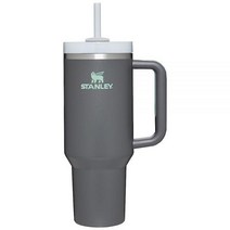 Stanley Quencher H2.0 FlowState 스테인리스 스틸 진공 단열 텀블러 뚜껑 및 빨대 포함 물 아이스 티 또는 커피 스무디 등용 안개 1.2L(40온, 30 oz, Fog
