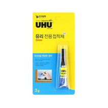 보수용품 접착제 UHU 우후 유리 전용 접착제, 1개