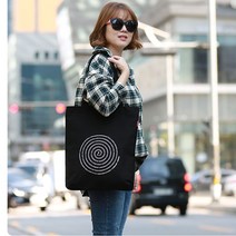 가벼운 쇼핑가방 숄더백 에코백 레프트필드 1203 원형