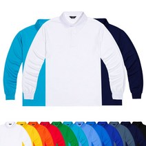 기능성 쿨론베이직 카라티셔츠 긴팔 남녀공용 S~3XL 커플 단체티셔츠 작업복 식당 유니폼