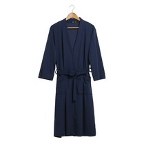 똑소녀 프리미엄 호텔 샤워가운 여름용 (남여공용), M, 네이비
