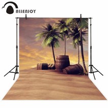 스튜디오배경지 배경천 Allenjoy 사진 배경 코코넛 나무 빈티지 고전 섬 새로운 도착 카메라 fotografica, 06 Econ Vinyl 200x300CM