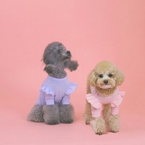 자체제작 강아지옷 여름의류 랄라 스윗 티셔츠, 색상:블루|사이즈:S