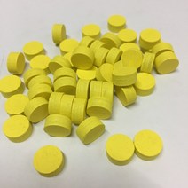 보드게임 단체게임 나무 게임 조각 diy 퍼즐 보드 게임/교육 액세서리 다채로운 폰/체스 100 직경 10x5MM 10 색, [07] Yellow