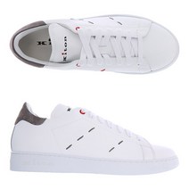[키톤] 23SS USSN001 XB602003 BIANCO/PIOMBO 스티치 스니커즈