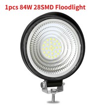 led써치라이트 led안개등 AILEO-12V 24V LED 바 오프로드 스팟 플러드 콤보 작업등 3030 56SMD 트럭 트랙, 한개옵션1, 07 1PCS Round 28smd