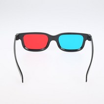 3D 레드 블루 안경 블랙 프레임 입체 애너글리프 TV 영화 DVD 게임 VRAR 장치 액세서리 PC VR 신제품, as picture, 1개