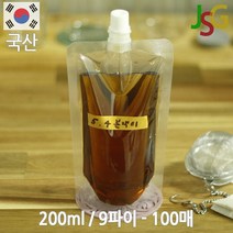 제이에스지 스파우트 파우치 200ml 100매, 9파이 100매