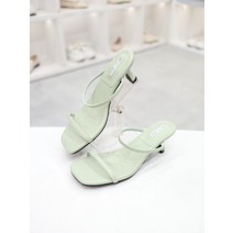 코디엘루 스퀘어 미들힐 슬리퍼 샌들 5cm SPCD61077
