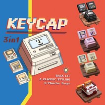 커스텀키캡 gmk 스타일 체리 키캡 K-04 맥킨토시 기계식 키보드 키 캡 클래식 레트로 반투명 세트 귀여운 버튼 개인
