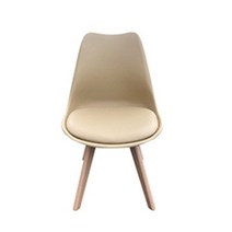 루아체어 에펠의자 인테리어 카페 식탁 업소용 사무용 화장대 1인용 체어 원목 고급형, 베이지