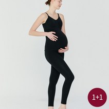 [세컨스킨] 임부 뱀부 10부 레깅스 1+1