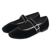 스퍼 SPUR스퍼 메탈릭스트랩 플랫_QA7030(블랙)