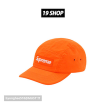 [19 SHOP] 20SS 슈프림/바버 왁스 코튼 캠프캡 오렌지