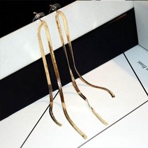 투 라인 패션 롱 귀걸이/드롭귀걸이/긴귀걸이/패션귀걸이/여성귀걸이/귀걸이선물