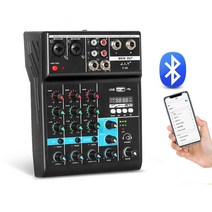 디지털믹서 디제잉 기계 DJ 장비 음향 믹서 휴대용 전문 a4 채널 오디오 usb 블루투스 레코드 컴퓨터 48v 팬텀 dj 사운드 믹싱 콘솔, 미국 플러그