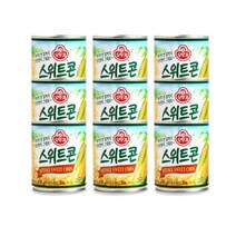 오뚜기 스위트콘 옥수수캔 콘샐러드 198g 1개 콘샌드위치 옥수수캔요리, 9개