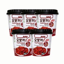 요뽀끼 매콤달콤 떡볶이컵, 140g, 5개입