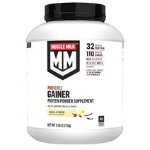 Muscle Milk 머슬밀크 Gainer Protein Powder Vanilla Creme 게이너 프로틴 파우더 바닐라 크림 2.27kg