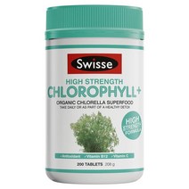 뉴질랜드직구 스위스 비건 베스트 벨류 Chlorophyll+ 1000mg 200TAB 1Pack, 수량, 상세참조