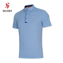 세바스찬골프 남성 유니크 패턴 반팔 티셔츠 M121