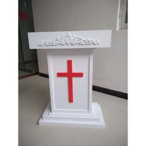 교회강대상 연단 회의실 강단 강당 강의대 교실 테이블 연설 원목 성가대상, 흰색 80x45x109