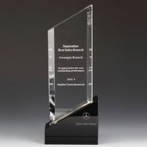 크리스탈 상패 기념 표창 공로 재직 감사 제작 골프 시상 상품명 A11-295-5