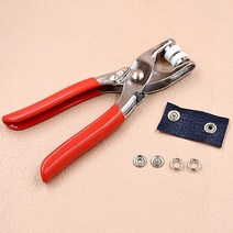 똑딱착단추펜치 똑딱이 단추 펀치 가시도트 똑딱단추 실버100개세트