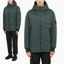 [스톤아일랜드] 22FW 테크니컬 페브릭 후드 다운 패딩 점퍼 다크그린